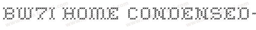 BW7i Home Condensed字体转换